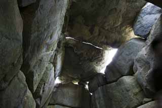 foto,tela,gratis,paisaje,fotografa,idea,El interior de montn de entierro de Ishibutai antiguo, Se queda, Montn de entierro viejo, Asuka, Piedra inmensa