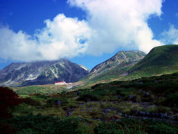 photo,material,free,landscape,picture,stock photo,Creative Commons,Timeless alpine land, mountain, cloud, blue sky, 