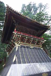 photo, la matire, libre, amnage, dcrivez, photo de la rserve,Une tour du tambour de Tosho-gu Temple, tour du tambour, patrimoine de l'humanit, , 