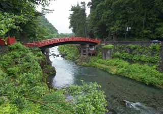 Foto, materieel, vrij, landschap, schilderstuk, bevoorraden foto,Onderbeen-kyo Brug van de zonnelicht Futara-san-jinja Heiligdom, Zonnelicht, Wereld heritage, Brug, 