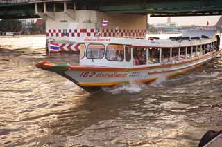photo, la matire, libre, amnage, dcrivez, photo de la rserve,Un bateau de Chao Phraya , bateau, autobus d'eau, , Le Menam