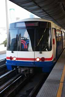 fotografia, materiale, libero il panorama, dipinga, fotografia di scorta,Un Skytrain, treno, veicolo, ferrovia, stazione