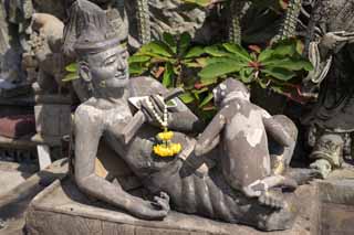 Foto, materiell, befreit, Landschaft, Bild, hat Foto auf Lager,Eine Steinstatue von Wat Suthat, Tempel, Buddhistisches Bild, steinigen Sie Statue, Bangkok