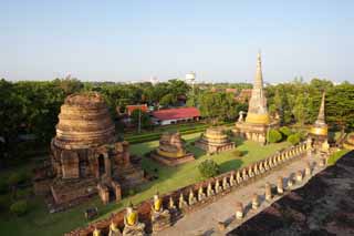 photo,material,free,landscape,picture,stock photo,Creative Commons,Remains of Ayutthaya, The ruins, temple, pagoda, Ayutthaya remains