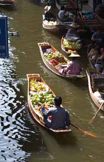 fotografia, materiale, libero il panorama, dipinga, fotografia di scorta,Frutta che vende di mercato di acqua, mercato, Comprando e vendendo, barca, 