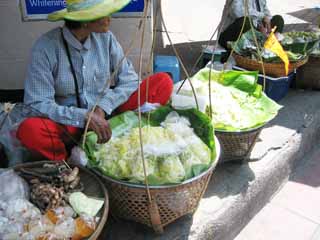 photo,material,free,landscape,picture,stock photo,Creative Commons,Bangkok stand, stand, Vegetables, basket, 