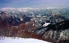 fotografia, materiale, libero il panorama, dipinga, fotografia di scorta,Prospettiva di Bird's-occhio di Echigo Yuzawa, neve, montagna, albero, 