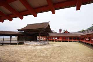 , , , , ,  ., Itsukushima- Shrine,   , Otorii, Shinto shrine,  cinnabar 