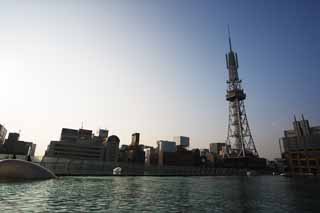 foto,tela,gratis,paisaje,fotografa,idea,Torre de la televisin de Nagoya, Torre de la televisin, Una ola elctrica, TV, Televisin