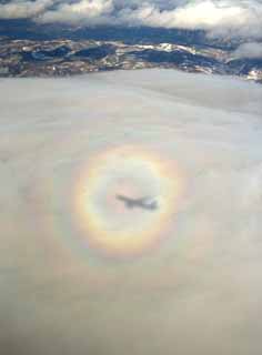 photo,material,free,landscape,picture,stock photo,Creative Commons,phenomenon of brocken spectre, Glory, halo, , The weather