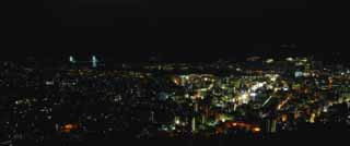 photo, la matire, libre, amnage, dcrivez, photo de la rserve,Une vue de la nuit de Nagasaki, Illumination, clairage public, Il est clair, Desse Ohashi