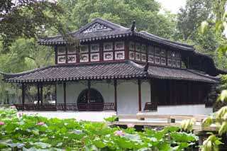 Foto, materiell, befreit, Landschaft, Bild, hat Foto auf Lager,Miyama-Turm von Zhuozhengyuan, Architektur, Brcke, Hasuike, Garten