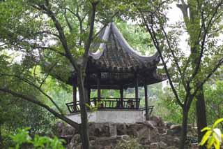 Foto, materiell, befreit, Landschaft, Bild, hat Foto auf Lager,Die Architektur von Zhuozhengyuan, Architektur, Sicht, Baum, Garten
