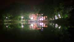 fotografia, materiale, libero il panorama, dipinga, fotografia di scorta,Notte silenziosa su un lago, lampada, stagno, , 