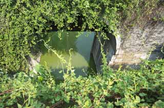 Foto, materieel, vrij, landschap, schilderstuk, bevoorraden foto,De waterhoudende poort van de plank poort, Water poort, Ketting, Ik draai het boven, Militaire zaken