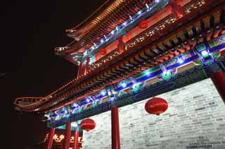 photo,material,free,landscape,picture,stock photo,Creative Commons,The Einei gate, Chang'an, castle gate, brick, I light it up