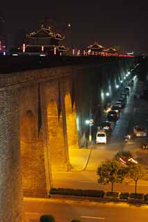 photo, la matire, libre, amnage, dcrivez, photo de la rserve,Long mur de chteau Anjo, Chang'an, porte de chteau, brique, L'histoire