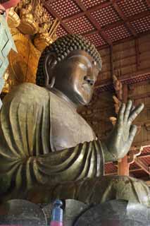 photo, la matire, libre, amnage, dcrivez, photo de la rserve,Une grande statue de Bouddha de Nara, Bronze, grande statue de Bouddha, Bouddhisme, Image bouddhiste