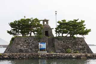 photo, la matire, libre, amnage, dcrivez, photo de la rserve,Un nez lger jamais-brlant, phare, brise-lames, Ishigaki, torii