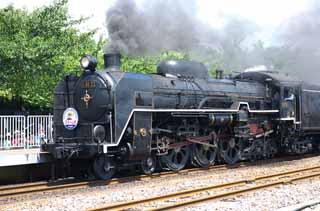 fotografia, materiale, libero il panorama, dipinga, fotografia di scorta,Una locomotiva di vapore, vaporizzi locomotiva, treno, ruota che guida, Carbone