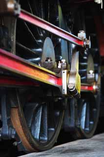 fotografia, materiale, libero il panorama, dipinga, fotografia di scorta,Lo splendore della manovella, vaporizzi locomotiva, treno, ruota che guida, Ferro