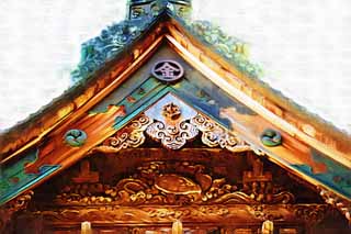 illust, material, livram, paisagem, quadro, pintura, lpis de cor, creiom, puxando,Kompira-san escultura de Santurio, Santurio de Xintosmo templo budista, companhia, tartaruga, Xintosmo