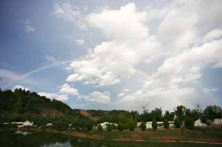 fotografia, materiale, libero il panorama, dipinga, fotografia di scorta,Il cancello dell'arcobaleno, arcobaleno, , Sette colori, Luce