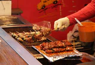 fotografia, materiale, libero il panorama, dipinga, fotografia di scorta,La bancarella del pollo arrostito, pollo arrostito, , , Salsa