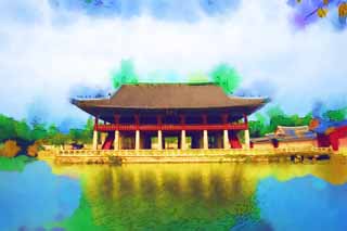 illust, , , , , ,  ,  , .,Gyeonghoeruof Kyng-bokkung,  ,  , Confucianism, 