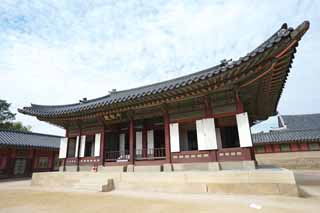 photo,material,free,landscape,picture,stock photo,Creative Commons,Cheonchujeon of Kyng-bokkung, wooden building, world heritage, Confucianism, Many parcels style