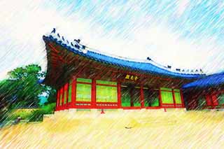 illust, , , , , ,  ,  , .,Gangnyeongjeonof Kyng-bokkung,  ,  , Confucianism,   