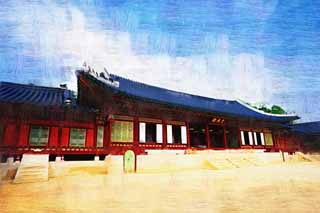 illust,tela,gratis,paisaje,fotografa,idea,pintura,Lpiz de color,dibujo,Gyotaejeonof Kyng - bokkung, Edificio de madera, Herencia de mundo, Confucianism, Muchos a quienes los paquetes disean