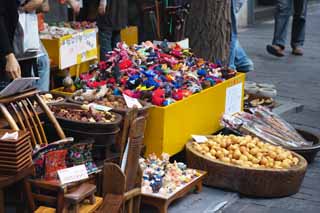 fotografia, materiale, libero il panorama, dipinga, fotografia di scorta,La stalla stradale dei beni miscellanei, bancarella, zucca, giocattolo riempito, folkcraft