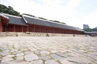 photo,material,free,landscape,picture,stock photo,Creative Commons,Tadashi of the ancestral mausoleum of the Imperial Family, Jongmyo Shrine, Religious service, First Emperor, the Imperial Ancestral Temple 