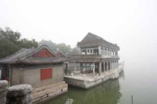 fotografia, materiale, libero il panorama, dipinga, fotografia di scorta,Estate Palazzo dei Qing Yan Fang, Nave, Regio, Acqua che costruisce, 