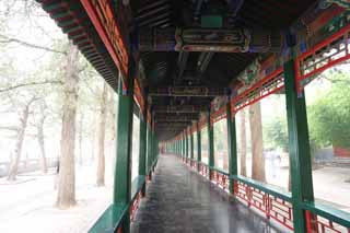 photo,material,free,landscape,picture,stock photo,Creative Commons,Summer Palace long corridor, Decoration, Liang, Ink Paintings, Green