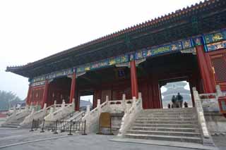 fotografia, materiale, libero il panorama, dipinga, fotografia di scorta,Temple of Heaven's Gate, Modo di imperatore, , PORTA, Prenda a sassate scalinata