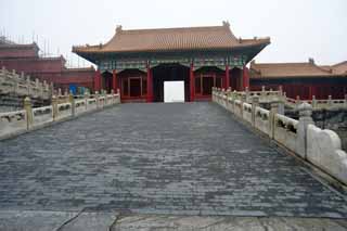 photo,material,free,landscape,picture,stock photo,Creative Commons,Samon in the Forbidden City, The wooden building, , Palace, Aisle