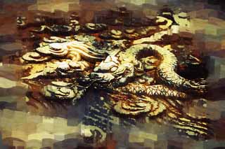 illustration,material,free,landscape,picture,painting,color pencil,crayon,drawing,Forbidden City-relief dragons, Long, Dragon, Culture, World Heritage