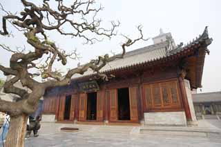 photo,material,free,landscape,picture,stock photo,Creative Commons,Auditorium in Temple of Great Mercy and Goodness, Buddhism, Windowsill, Wooden, Journey To The West