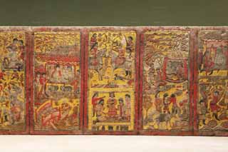 fotografia, material, livra, ajardine, imagine, proveja fotografia,Stone tmulo sof, Mural, Ir, Persa, China antiga