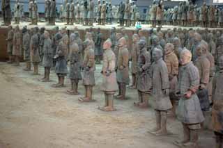 photo, la matire, libre, amnage, dcrivez, photo de la rserve,Terracotta Warriors dans des fosses no.1, Guerriers de la terre cuite, Gens anciens, Tombe, Hritage Mondial