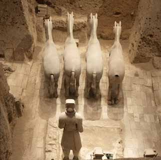 Foto, materieel, vrij, landschap, schilderstuk, bevoorraden foto,Terracotta krijgers in Pit No.3, Terracotta Strijders, Oeroud volk, Groeve, Wereld Heritage