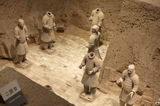 foto,tela,gratis,paisaje,fotografa,idea,Guerreros de terracota en la Piscina N  3, Guerreros de terracota, Personas antiguas, Tumba, Herencia de mundo