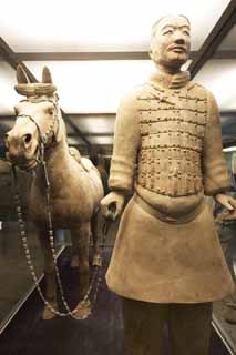 photo, la matire, libre, amnage, dcrivez, photo de la rserve,Arme de cavalerie cheval, Guerriers de la terre cuite, Gens anciens, Tombe, Hritage Mondial