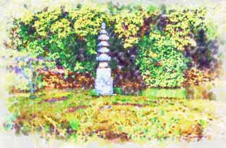 illust, materiale, libero panorama, ritratto dipinto, matita di colore disegna a pastello, disegnando,Padiglione d'oro tempio ANTAKU stagno, Eredit di Mondo, Padiglione dorato, Ashikaga Yoshimitsu, Kyoto