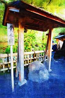 illust, materiell, befreit, Landschaft, Bild, Gemlde, Farbbleistift, Wachsmalstift, Zeichnung,,Pavillon Kinkakuji, Welterbe, Goldener Pavillon, Tee, Kyoto