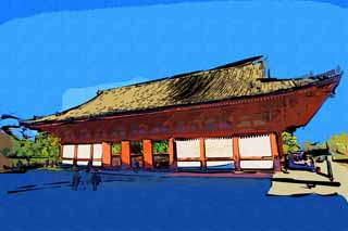 illust,tela,gratis,paisaje,fotografa,idea,pintura,Lpiz de color,dibujo,To-ji Temple Auditorio, Buddhism, Catedral, Herencia de mundo, Buddhism esotrico