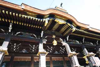 photo,material,free,landscape,picture,stock photo,Creative Commons,Kitano Tenman-gu shrine main hall, Momoyama architecture, Mr. TENJIN, Kitano, Plums