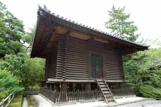 photo,material,free,landscape,picture,stock photo,Creative Commons,Toshodai-ji Temple storehouse for keeping the Buddhist scripture, warehouse, wooden building, Square log architecture, Chaitya